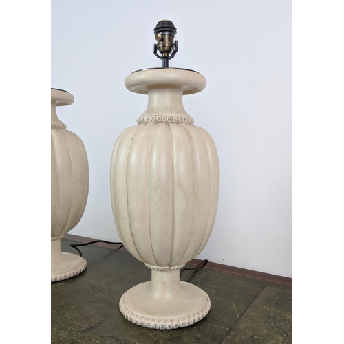 315 - BEST & LLOYD MELLON TABLE LAMPS, a pair, 63cm H approx. (2)