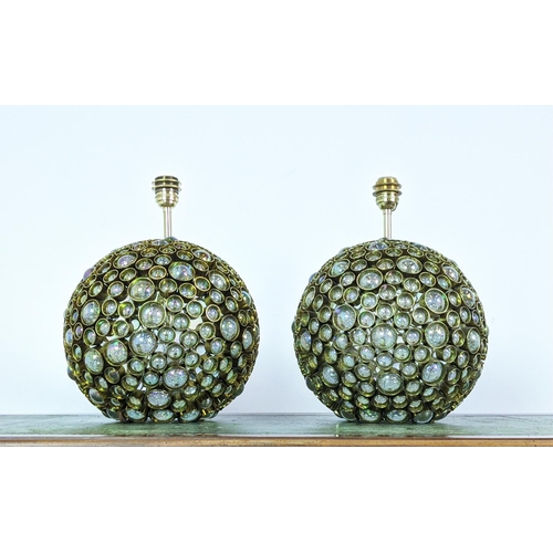 318 - BEST & LLOYD ANEMONE TABLE LAMPS, a pair, 39cm H approx. (2)