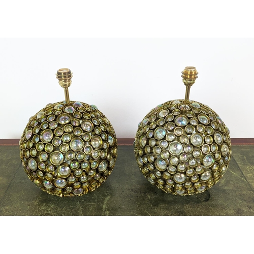 318 - BEST & LLOYD ANEMONE TABLE LAMPS, a pair, 39cm H approx. (2)