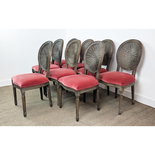 358 - OKA WASHAKIE CHAIRS, a set of eight, 97cm H approx. (8)