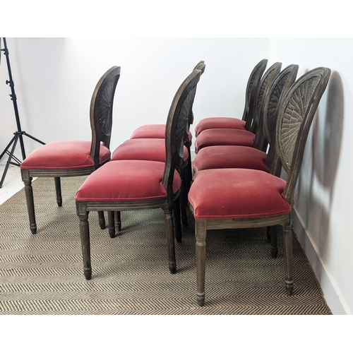 358 - OKA WASHAKIE CHAIRS, a set of eight, 97cm H approx. (8)