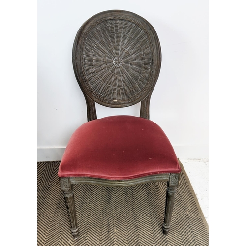 358 - OKA WASHAKIE CHAIRS, a set of eight, 97cm H approx. (8)