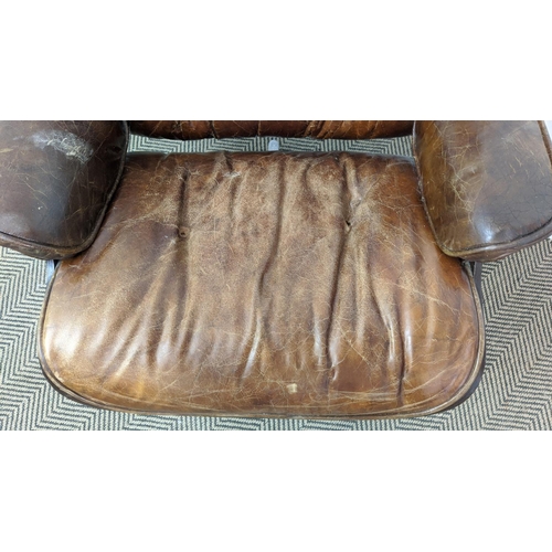 361 - AFTER CHARLES AND RAY EAMES LOUNGE CHAIR AND OTTOMAN, 83cm at widest. (2)