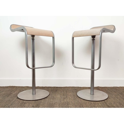 381 - LAPALMA LEM STOOLS, a pair, by Shin & Tomoko Azumi, 87cm H. (2)