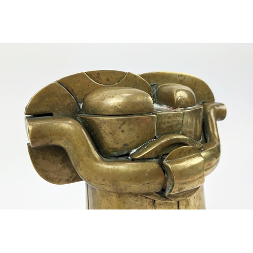 4 - MIGUEL ORTIZ BERROCAL (1933-2006), bronze sculpture puzzle, approx 20cm tall x 17cm W. (Subject to A... 