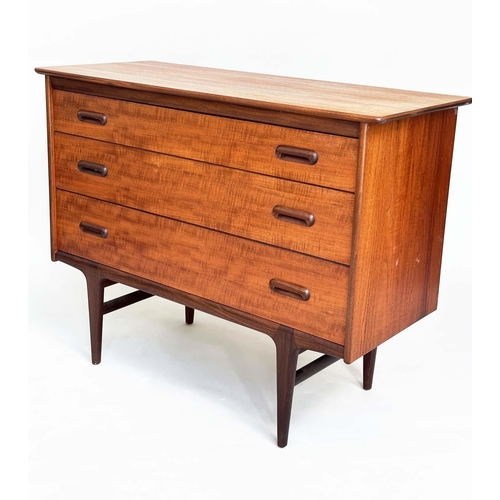 401 - YOUNGER CODAN CHEST OF DRAWERS, by John Herbert vintage 1960's English, teak and afromosia with thre... 