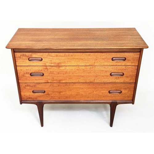 401 - YOUNGER CODAN CHEST OF DRAWERS, by John Herbert vintage 1960's English, teak and afromosia with thre... 