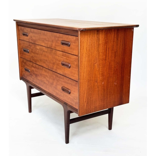 401 - YOUNGER CODAN CHEST OF DRAWERS, by John Herbert vintage 1960's English, teak and afromosia with thre... 