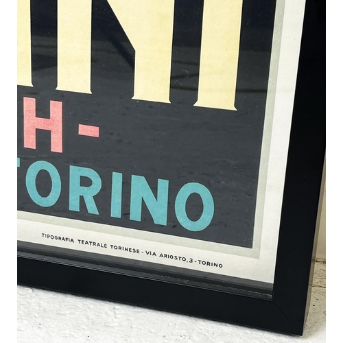 73 - ORIGINAL MARTINI ROSSO VERMOUTH POSTER, circa 1960's, designed by San Marco, 98cm x 68cm, framed.