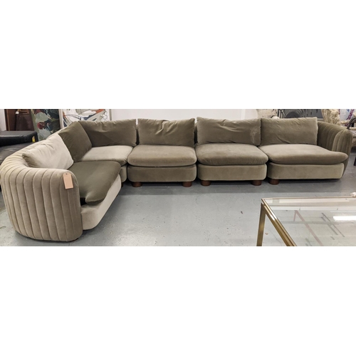 320 - SOHO HOME VIVIENNE MODULAR SOFA, 400cm x 210cm x 80cm approx.