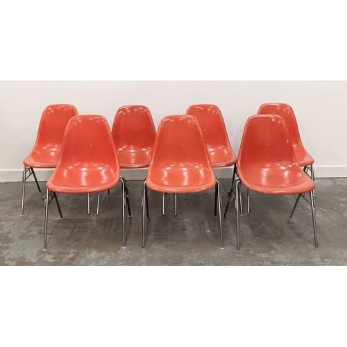 375 - HERMAN MILLER DSS CHAIRS, a set of eleven, by Charles and Ray Eames, vintage 20th century, 80.5cm H ... 