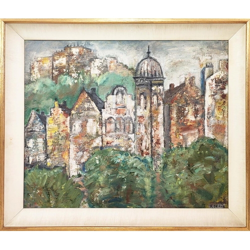 118 - G HOENING, Landscape, oil on canvas, 49cm x 59cm, signed, framed.