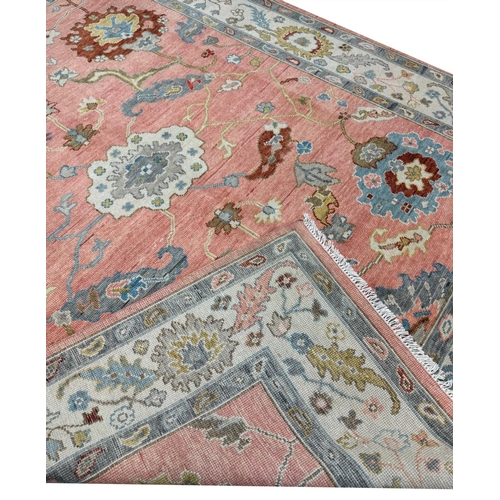 126 - FINE CONTEMPORARY SULTANABAD DESIGN CARPET, 295x245cm.