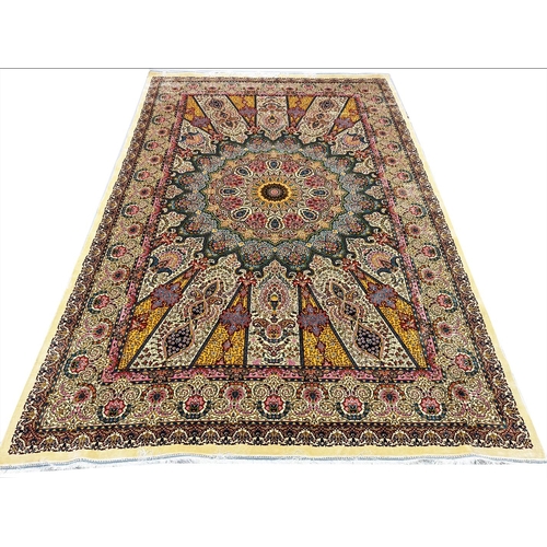 132 - FINE QUM DESIGN CARPET, 301x200cm.