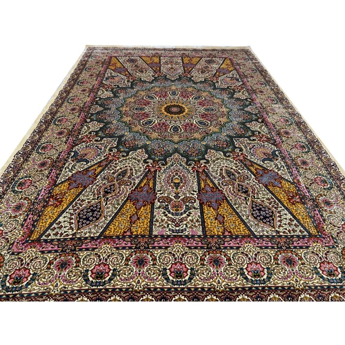 132 - FINE QUM DESIGN CARPET, 301x200cm.