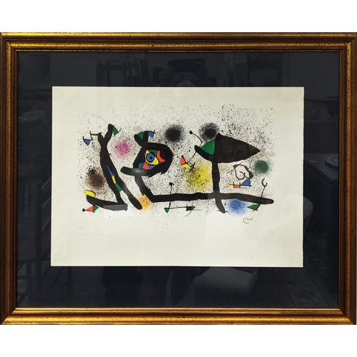 20 - JOAN MIRO (Spanish 1893-1983), 'Surrealist garden 1974', lithograph on Arches paper, signed in the p... 