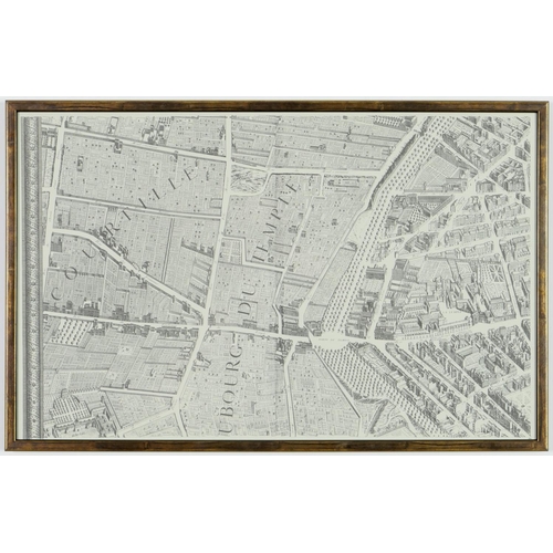 40 - AFTER CLAUDE LUCAS & LOUIS BERETEZ “PLAN DE PARIS” 20 separate panels that form one large map of Par... 