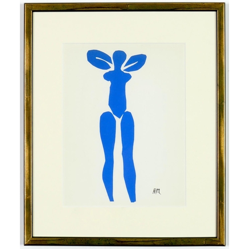 44 - HENRI MATISSE, a set of four Blue Nudes, plate signed, 1961, ref: Grandes Gouaches Decoupees 24 x 18... 