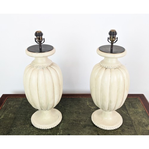 316 - BEST & LLOYD MELLON TABLE LAMPS, a pair, 63cm H approx. (2)