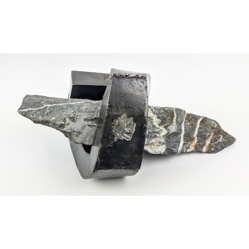 8 - TATIANA TROUVE (b. 1968), contemporary sculpture, metal and granite, signed Tatiana and dated 2016, ... 