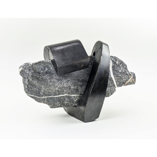 8 - TATIANA TROUVE (b. 1968), contemporary sculpture, metal and granite, signed Tatiana and dated 2016, ... 