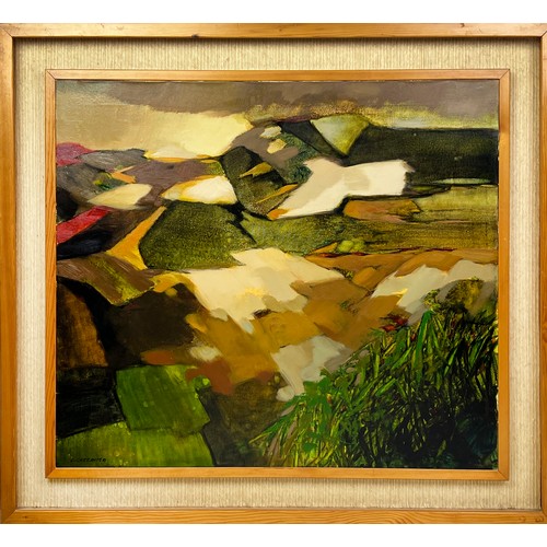 51 - LIVIO CAZZANIGA (Italian 1925-2023), 'Brianza - Attesa Silenziosa', oil on canvas, 70cm x 80cm, fram... 