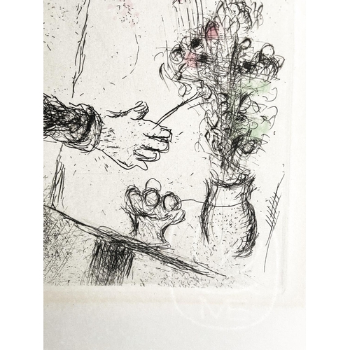 24 - MARC CHAGALL (1887-1985), 'Ce lui qui dit les choses sans rien dire', original etching and aquatint,... 
