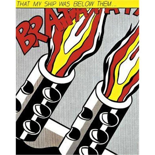25 - ROY LICHTENSTEIN (1923-1997), 'As I opened fire (s. 9208)', offset lithograph (triptych), in yellow,... 