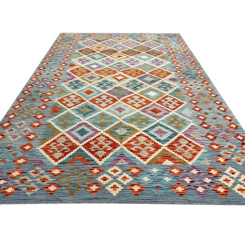 140 - FINE ANATOLIAN DESIGN KILIM, 245x180cm.