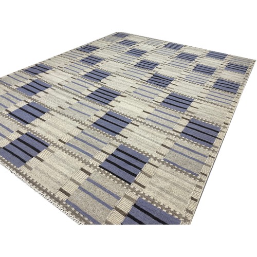 146 - FINE SWEDISH DESIGN KILIM, 300cm x 248cm.