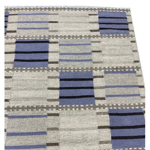 146 - FINE SWEDISH DESIGN KILIM, 300cm x 248cm.