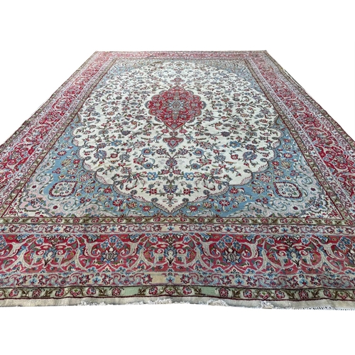 79 - FINE PERSIAN KERMAN CARPET, 490cm x 340cm.