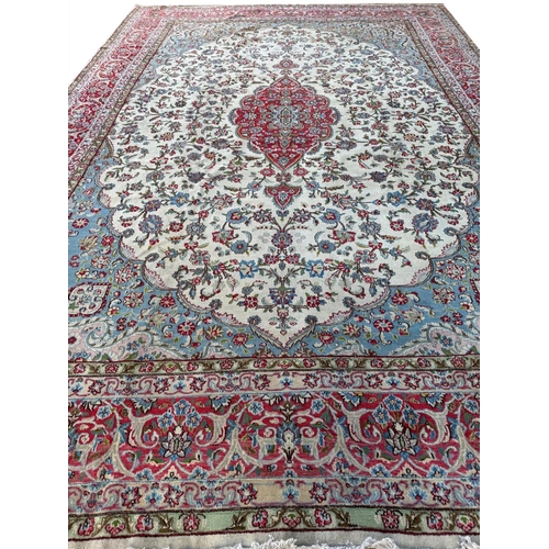 79 - FINE PERSIAN KERMAN CARPET, 490cm x 340cm.