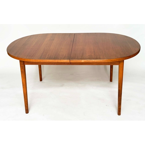 469 - ATTRIBUTED TO MOGENS KOLD DINING TABLE, 1970s teak extending with an additional leaf, 73cm H x 156cm... 