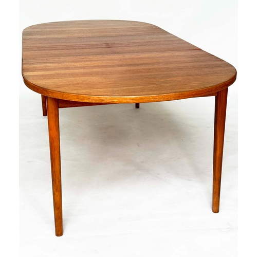 469 - ATTRIBUTED TO MOGENS KOLD DINING TABLE, 1970s teak extending with an additional leaf, 73cm H x 156cm... 