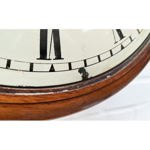 240 - JOLLIFFE & SONS MAHOGANY WALL CLOCK, Northampton, mid 19th century two winder holes, double fusee mo... 