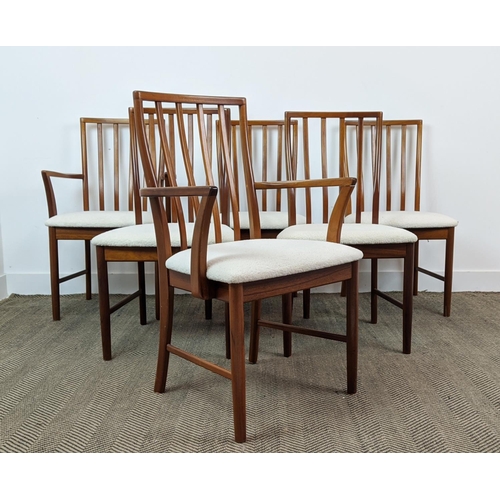 274 - DINING CHAIRS ATTRIBUTED TO MACINTOSH, a set of six, mid 20th century, including two armchairs, with... 