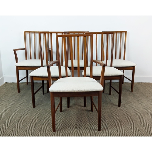 274 - DINING CHAIRS ATTRIBUTED TO MACINTOSH, a set of six, mid 20th century, including two armchairs, with... 