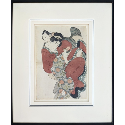 31 - JAPANESE PRINTS, five, including Kuniyoshi, Ousai and others, woodblock prints, each approx 24cmx  3... 