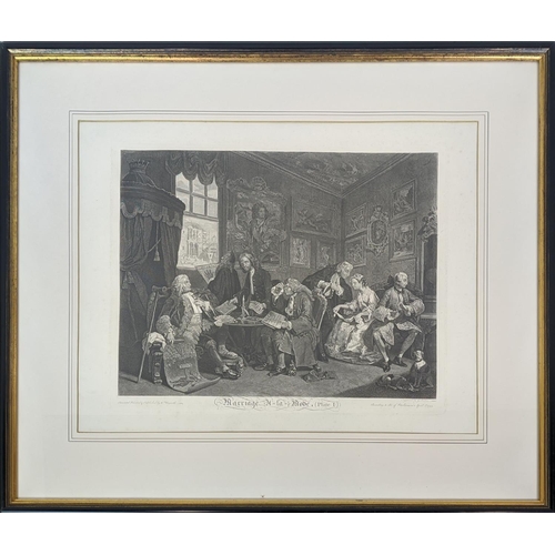 33 - WILLIAM HOGARTH, 'Marriage a la mode', engravings approx 44cm x 56cm, framed, one differing.