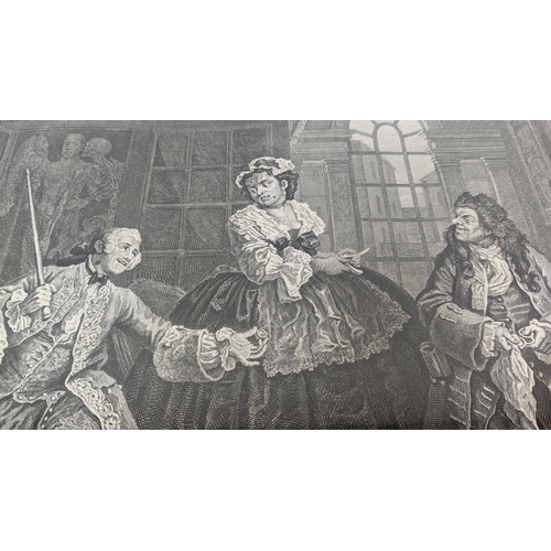 33 - WILLIAM HOGARTH, 'Marriage a la mode', engravings approx 44cm x 56cm, framed, one differing.