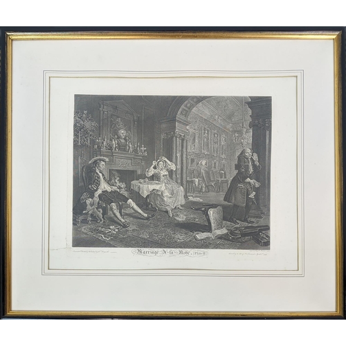 33 - WILLIAM HOGARTH, 'Marriage a la mode', engravings approx 44cm x 56cm, framed, one differing.