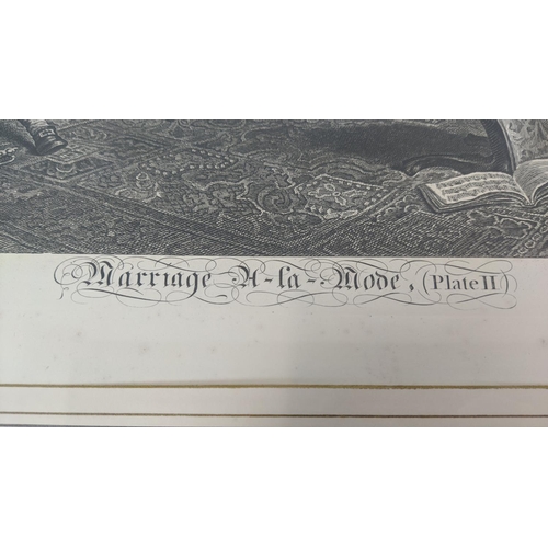 33 - WILLIAM HOGARTH, 'Marriage a la mode', engravings approx 44cm x 56cm, framed, one differing.