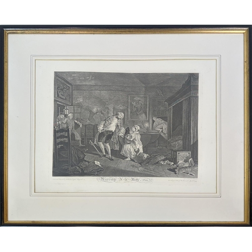 33 - WILLIAM HOGARTH, 'Marriage a la mode', engravings approx 44cm x 56cm, framed, one differing.