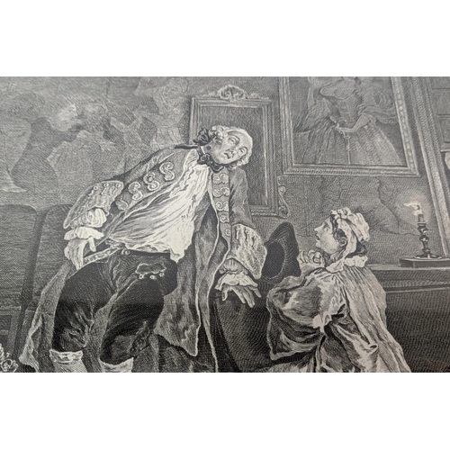 33 - WILLIAM HOGARTH, 'Marriage a la mode', engravings approx 44cm x 56cm, framed, one differing.