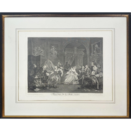 33 - WILLIAM HOGARTH, 'Marriage a la mode', engravings approx 44cm x 56cm, framed, one differing.