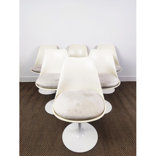 333 - AFTER EERO SAARINEN TULIP STYLE CHAIRS, a set of six, each 47cm x 83cm H. (6)