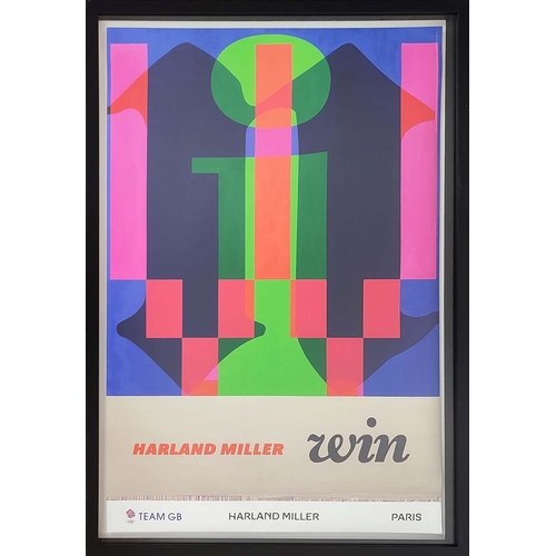 37 - HARLAND MILLER, Win team GB, screenprint, 80cm x 51cm, framed.