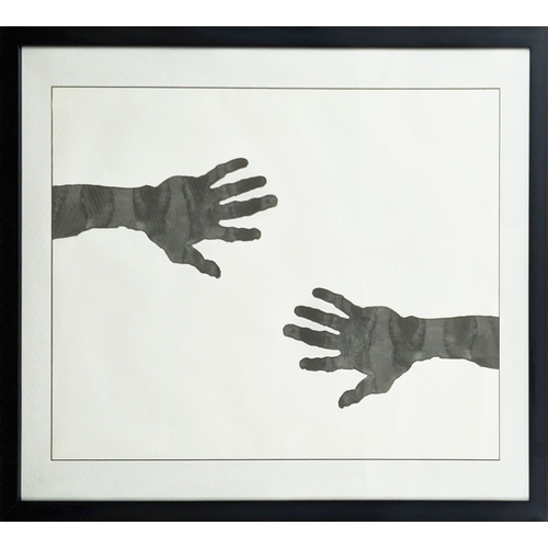 39 - ANTHONY GORMLEY, Hands, screenprint, 48cm x 69cm, published 2005, from edition of 2000, framed.