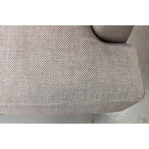 448 - ANDREW MARTIN CONRAD CORNER SOFA, with light grey upholstery, 250cm x 90cm H x 165cm.